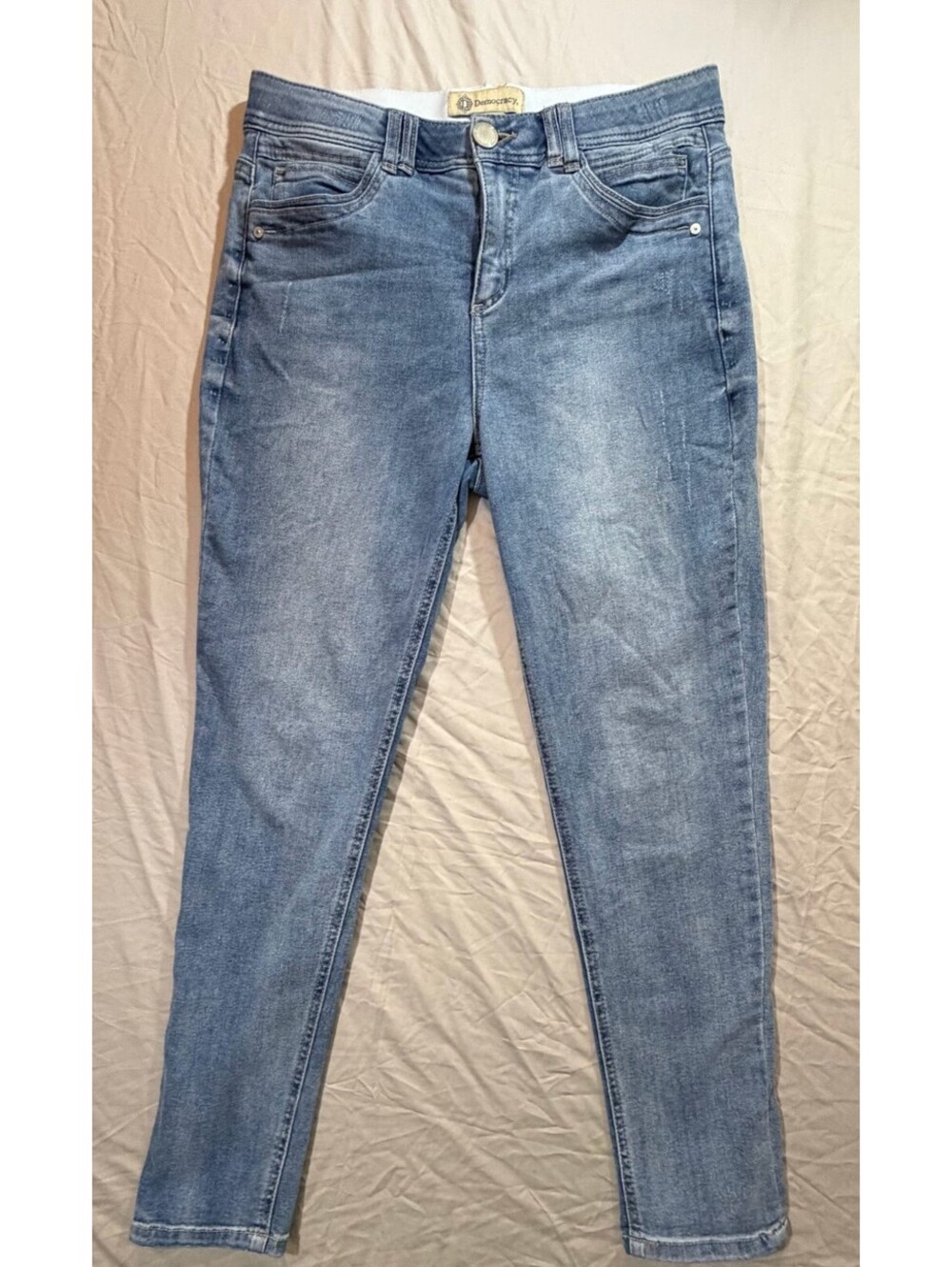 Democracy Ab Solution Jeans Women’s 10 Blue Straight Leg Stretch Denim